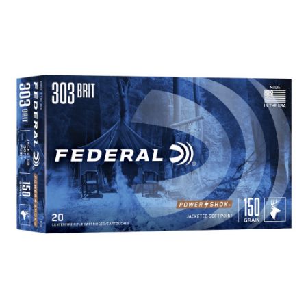 Picture of FEDERAL POWERSHOK .303 BRITISH 150GR SOFT POINT, 20RD BOX