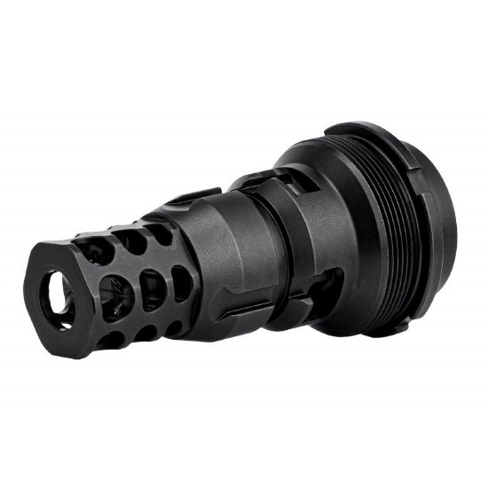 Picture of JMAC CUSTOMS 360 MUZZLE BRAKE 24-1.5 FACE KEYMOUNT, X37