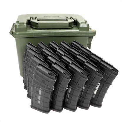 Picture of CAN COMBO FOR STEYR AUG, TWENTY AUG 5.56x45MM 30RD WINDOW MAGS W/ ONE AC AMMO CAN, AC-UNITY