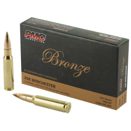 Picture of PMC BRONZE 308 WIN 147GR FMJ, 20RD/BOX