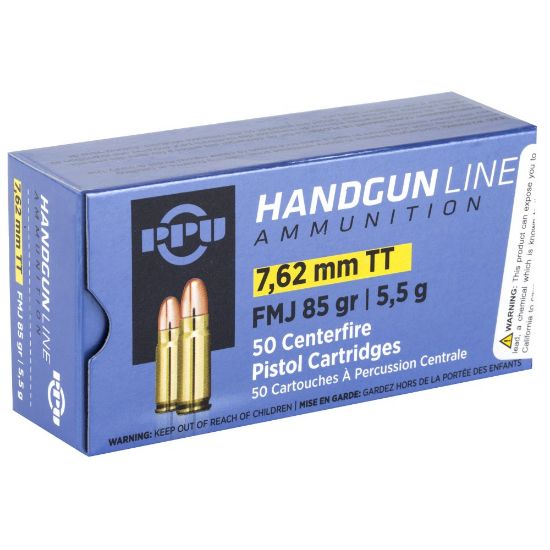Picture of PRVI PARTIZAN 7.62x25 TOKAREV 85GR FMJ, 50RD BOX