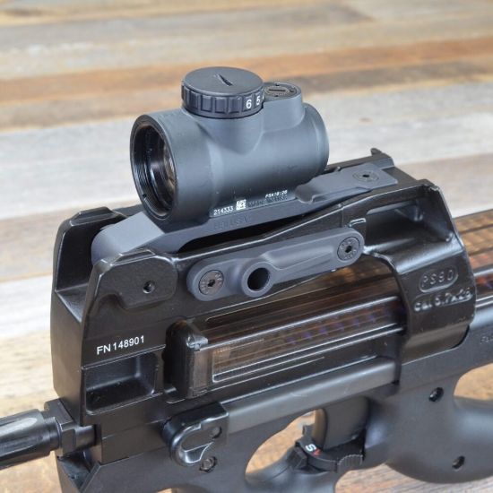 Picture of HB INDUSTRIES FN P90/PS90 LOW PROFILE OPTIC MOUNT, TRIJICON MRO