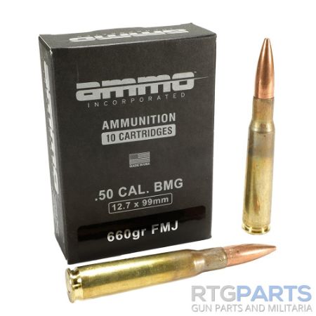 Picture of AMMO INC 50BMG 660GR FMJ, 10RD BOX