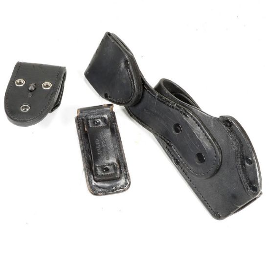 Picture of GERMAN POLICE HK P7 LEATHER HOLSTER W/ MAG POUCH