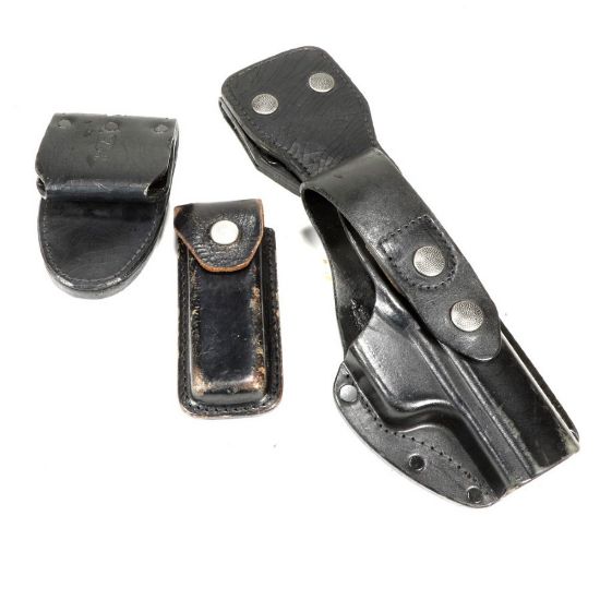 Picture of GERMAN POLICE HK P7 LEATHER HOLSTER W/ MAG POUCH