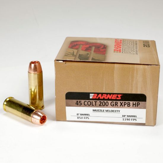 Picture of BARNES PIONEER 45 COLT 200GR XPB HP, 20RD BOX
