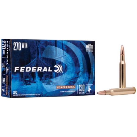Picture of FEDERAL POWERSHOK 270 WINCHESTER 130GR HI-SHOK SP, 20RD/BOX