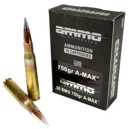 Picture of AMMO INC MATCH 50BMG 750GR A-MAX, 10RD BOX