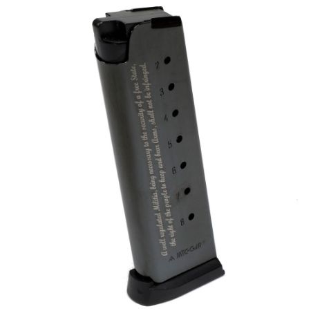 Picture of 1911 GOVERNMENT .45ACP 8RD 2ND AMENDMENT ENGRAVED MAGAZINE, MEC-GAR