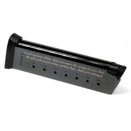 Picture of 1911 GOVERNMENT .45ACP 8RD 2ND AMENDMENT ENGRAVED MAGAZINE, MEC-GAR