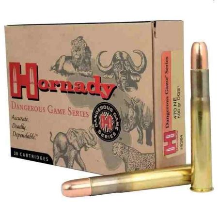 Picture of HORNADY DGS 470 NITRO EXPRESS 3.25" 500GR SOLID, 20RD/BOX