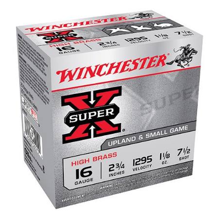 Picture of WINCHESTER SUPER-X HIGH BRASS GAME LD 16GA, 2.75", #7.5, 25RD / BOX