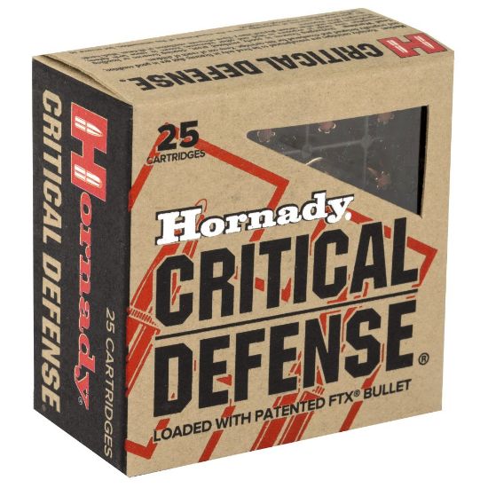 Picture of HORNADY CRITICAL DEFENSE 25ACP 35GR FTX FLEXTIP, 25RD BOX