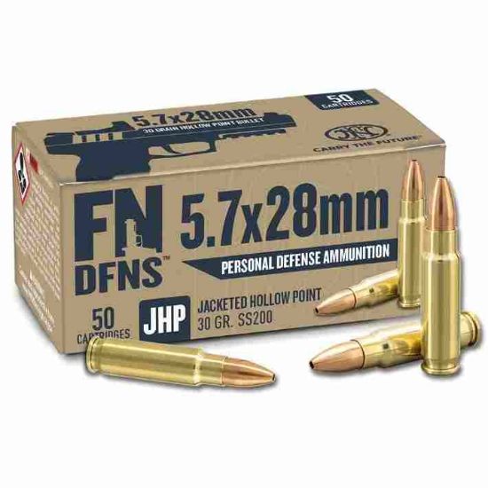 Picture of FN DEFENSE 5.7X28MM, SS200 30GR JHP BULLET, 50RD BOX