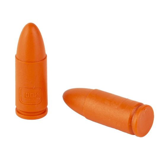 Picture of GLOCK 9MM DUMMY ROUNDS, 50-PACK, MATTE ORANGE, WITH CASE