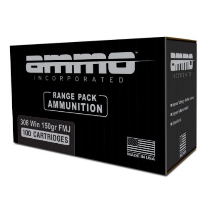 Picture of AMMO INC RANGE 308 WINCHESTER 150GR FMJ, 100RD BULK BOX
