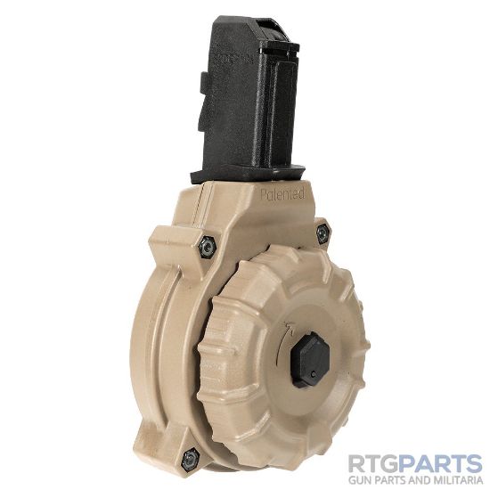 Picture of CZ SCORPION 50RD 9MM DRUM MAG, FDE, U.S. MADE