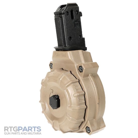 Picture of CZ SCORPION 50RD 9MM DRUM MAG, FDE, U.S. MADE