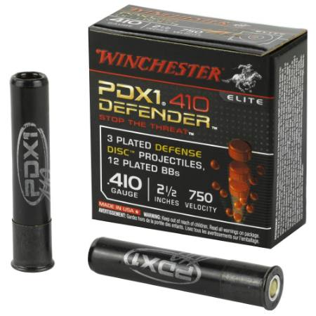 Picture of WINCHESTER DEFENDER 410GA 2.5" 3-DEFENSE DISKS & 12 BB, 10/BOX