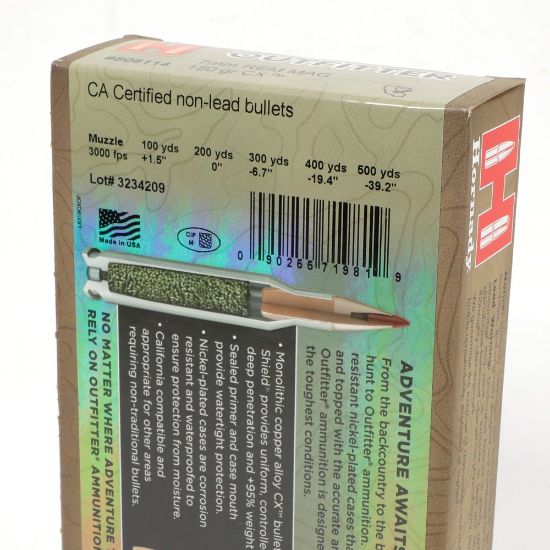Picture of HORNADY 7MM REM MAG CX OUTFITTER 150GR, 20RD/BOX