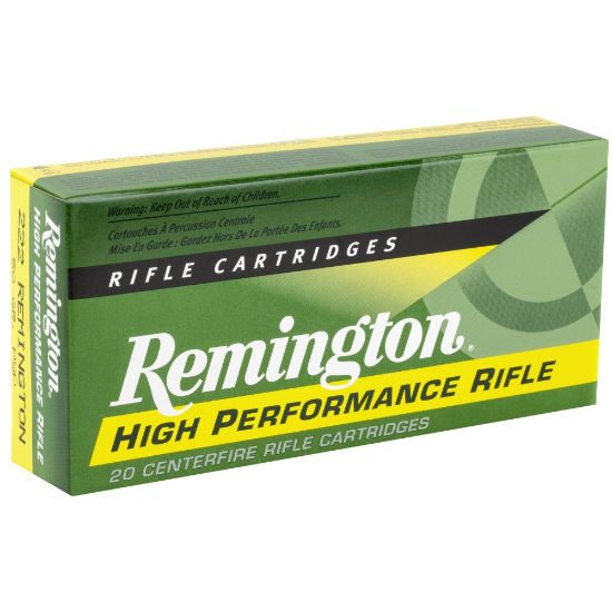 Picture of REMINGTON HIGH-PERFORMANCE 222 REM 50GR PSP, 20RD/BOX