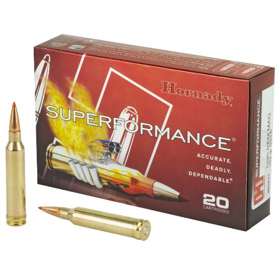 Picture of HORNADY SUPERFORMANCE 7MM REM MAG 162GR SST, 20RD/BOX