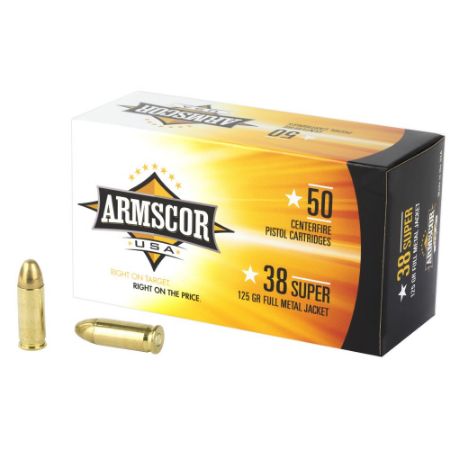 Picture of ARMSCOR 38 SUPER 125GR FMJ, 50RD/BOX