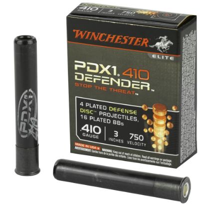 Picture of WINCHESTER DEFENDER 410GA 3" 4-DEFENSE DISKS & 16 BB, 10/BOX