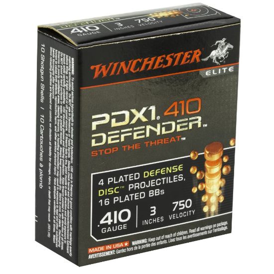 Picture of WINCHESTER DEFENDER 410GA 3" 4-DEFENSE DISKS & 16 BB, 10/BOX
