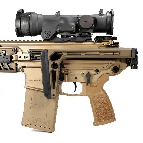 Sig Sauer, Minimalist Plus Folding Stock, Fits MCX/MPX/Rear 1913 Interface, COY, Coyote, Fits MCX/MPX & 1913 Interface, Black, 798681675289, SIG-8901268, RTG Parts
