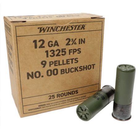 Picture of WINCHESTER MILITARY OVERRUN 12GA 2.75" 00 BUCKSHOT 25/BOX