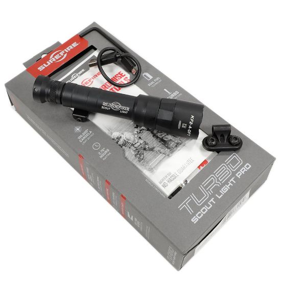 Picture of SUREFIRE M640DFT SCOUT LIGHT TURBO 18650 RECHARGEABLE, 700 LUMENS, 1913 PICATINNY & MLOK MOUNT, BLACK