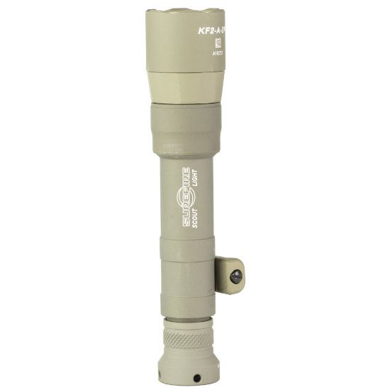 Picture of SUREFIRE M640DFT SCOUT LIGHT TURBO 18650 RECHARGEABLE, 700 LUMENS, 1913 PICATINNY & MLOK MOUNT, TAN