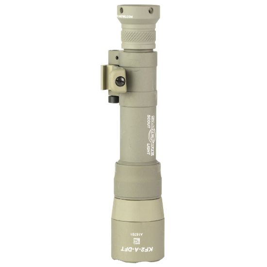 Picture of SUREFIRE M640DFT SCOUT LIGHT TURBO 18650 RECHARGEABLE, 700 LUMENS, 1913 PICATINNY & MLOK MOUNT, TAN