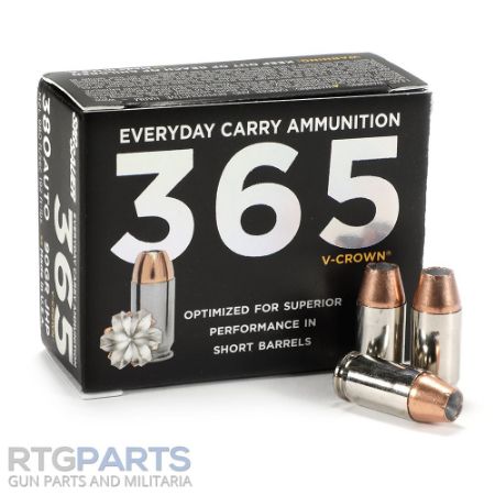 Picture of SIG P365 380ACP 90GR ELITE V-CROWN JHP, DESIGNED FOR SHORT BARRELS, 20RD BOX