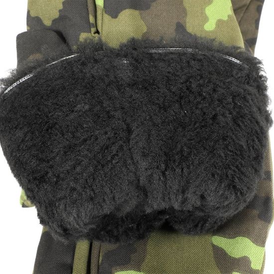 CZECH M95 CAMO TRIGGER MITTENS, Cold Weather Gloves, Leather Palm, Glove, GER-0410, RTG Parts