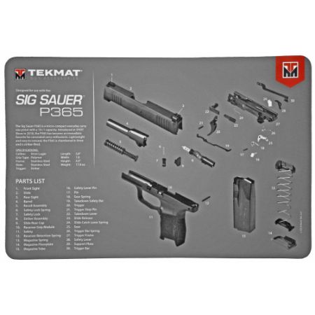 Picture of SIG P365 ULTRA PREMIUM GUN CLEANING & REPAIR MAT BY TEKMAT