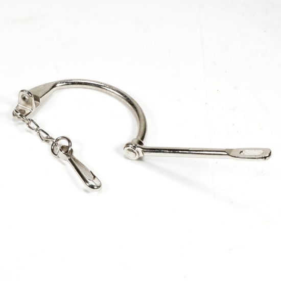 Picture of GERMAN ARMY ISSUE DUFFLE BAG LOCK NEW, WITH CHAIN AND KARABINER