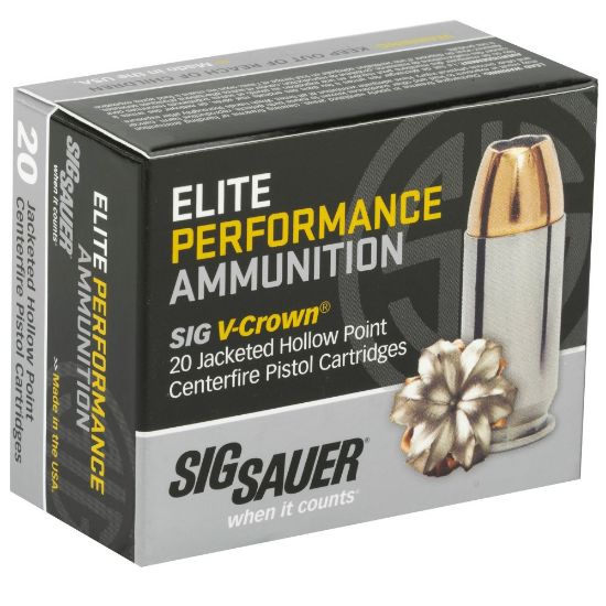 Picture of SIG 10MM 180GR ELITE V-CROWN JHP, 20RD BOX
