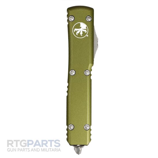 Picture of MICROTECH ULTRATECH S/E OTF AUTOMATIC KNIFE, OD GREEN, 3.4 INCH, APOCALYPTIC, P/S, 121-11APOD