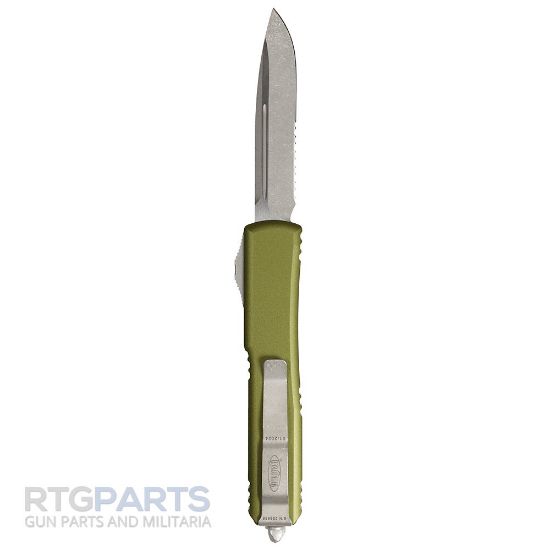 Picture of MICROTECH ULTRATECH S/E OTF AUTOMATIC KNIFE, OD GREEN, 3.4 INCH, APOCALYPTIC, P/S, 121-11APOD