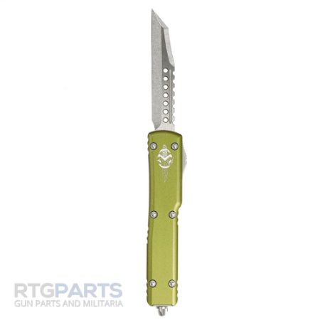 Picture of MICROTECH UTX-70 WARHOUND OTF AUTOMATIC KNIFE, OD GREEN, 2.4 INCH, STONEWASH, 419W-10ODS