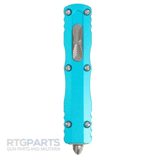 Picture of MICROTECH DIRAC D/E OTF AUTOMATIC KNIFE, TURQUOISE, 2.9 INCH, STONEWASH, 225-10TQ