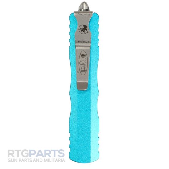 Picture of MICROTECH DIRAC D/E OTF AUTOMATIC KNIFE, TURQUOISE, 2.9 INCH, STONEWASH, 225-10TQ