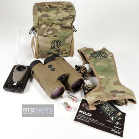 Picture of SIG SAUER KILO10K-ABS HD RANGEFINDER BINOCULAR 10X42MM FDE, CIRCLE DUPLEX MILLING GRID RETICLES, INCLUDES MULTICAM CHEST HARNESS & WINDMETER