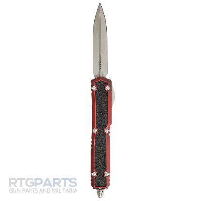 Picture of MICROTECH MAKORA SIGNATURE D/E OTF AUTOMATIC KNIFE, RED, 3.4 INCH, APOCALYPTIC, 206-10 APWRDS