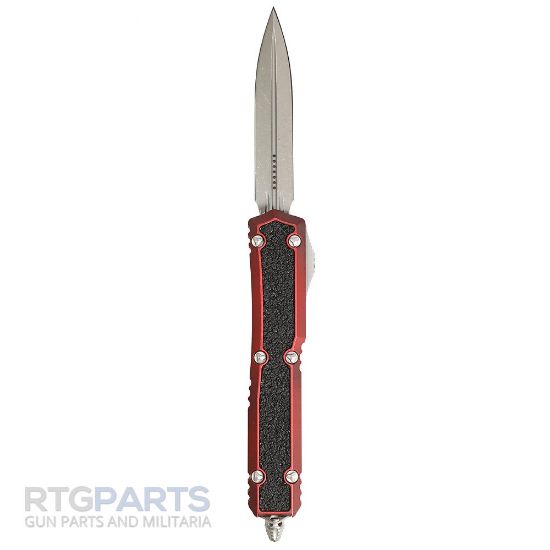 Picture of MICROTECH MAKORA SIGNATURE D/E OTF AUTOMATIC KNIFE, RED, 3.4 INCH, APOCALYPTIC, 206-10 APWRDS