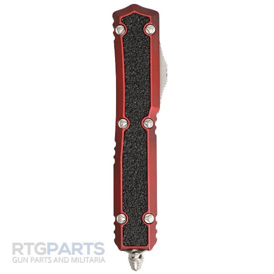 Picture of MICROTECH MAKORA SIGNATURE D/E OTF AUTOMATIC KNIFE, RED, 3.4 INCH, APOCALYPTIC, 206-10 APWRDS