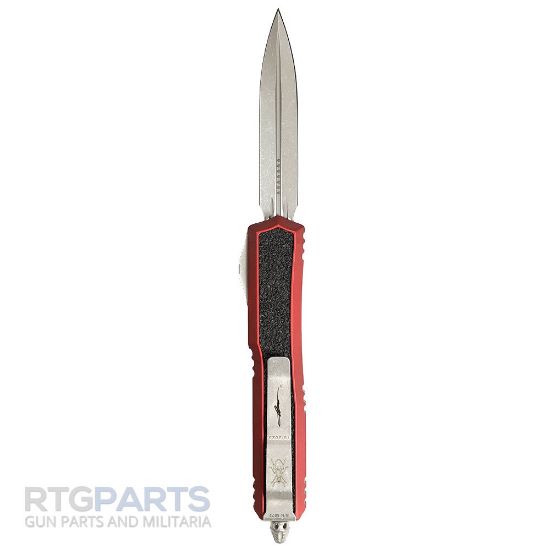 Picture of MICROTECH MAKORA SIGNATURE D/E OTF AUTOMATIC KNIFE, RED, 3.4 INCH, APOCALYPTIC, 206-10 APWRDS
