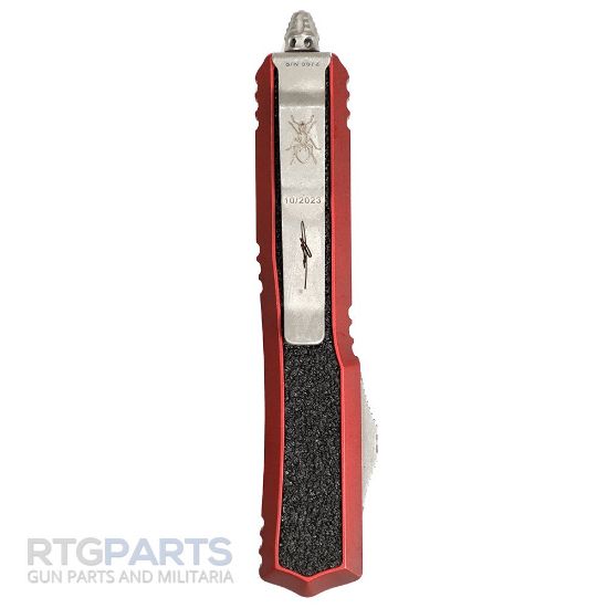 Picture of MICROTECH MAKORA SIGNATURE D/E OTF AUTOMATIC KNIFE, RED, 3.4 INCH, APOCALYPTIC, 206-10 APWRDS
